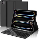 Coque clavier pour ipad pro 13 pouces (m4) 2024 azerty franais clavier magntique dtachable bluetooth ...