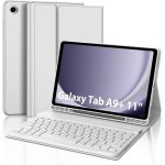 Coque clavier pour samsung galaxy tab a9 plus 2023 11 azerty clavier bluetooth détachable gris clair Coque clavier pour samsung galaxy tab a9 plus 2023 11 azerty clavier bluetooth détachable gris clair