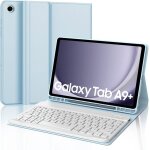 Coque clavier pour samsung tab a9 + / a9 plus 2023 11 azerty franais clavier bluetooth dtachable bleu ...