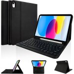 Coque clavier - sapplique � ipad a16 - 10e g�n�ration - cuir synth�tique - clavier bluetooth