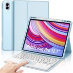 Coque clavier avec trackpad pour redmi pad pro 12. 1 2024 azerty clavier magntique dtachable avec touchpadbl ...