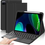 Coque clavier xiaomi pad 6 11 pav� tactile coque en cuir avec touchpad clavier bluetooth magn�tique amovible ...