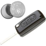 Coque de cl� ce0536 avec lame hu83 kit coque de cl� complet avec pile cr1620 compatible avec citro�n ...