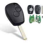 Coque de clé télécommande de 2 boutons 433mhz pcf7947 puce télécommande à distance de voiture compatible ... Coque de clé télécommande de 2 boutons 433mhz pcf7947 puce télécommande à distance de voiture compatible ...