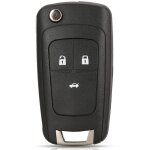 Coque de cl� de voiture � distance pliable pour chevrolet cavalier aveo 2020 2 / 3 boutons hu100 blade~2875 ...