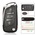 Coque de cl� de voiture � rabat modifi�e ce0523 pour peugeot 207 308 307 407 607 807 pour citro�n c2 ...