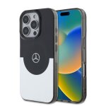 Coque double couche - mercedes - iphone 16 pro max - magsafe - noir / argent - 6. 9 pouces