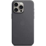 Coque et tui tlphone mobile apple coque en tissage fin avec magsafe pour iphone 15 pro max - noir