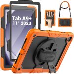 Coque pour galaxy tab a9 plus 11 2023 avec protecteur décran / support rotatif à 360° / dragonne / bandoulière ... Coque pour galaxy tab a9 plus 11 2023 avec protecteur décran / support rotatif à 360° / dragonne / bandoulière ...