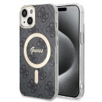 Coque guess iml 4g magsafe pour iphone 15 plus - black