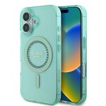 Coque guess iml strass magsafe pour iphone 16 (vert)