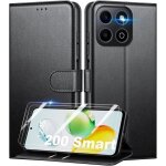 Coque pour honor 200 smart + 2 pièces verre trempépochette de portefeuille etui à rabat housse premium ... Coque pour honor 200 smart + 2 pièces verre trempépochette de portefeuille etui à rabat housse premium ...