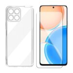 Coque pour honor x8 - yuan yuan - silicone souple - 2 verres tremps - protection ecran 9h