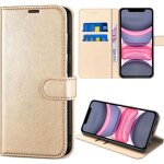 Coque pour iphone 11 - protection rabat cuir synth�tique antichoc anti - rayures dor�