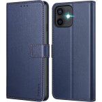 Coque pour iphone 12 / iphone 12 pro [housse en cuir pu premium] [etui � rabat] [pochette de portefeuille] ...