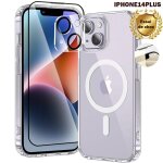Coque de t�l�phone - wenzyliquox - iphone 14 plus - magsafe aimant�e - verre tremp� inclus - bumper tpu ...