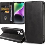Coque iphone 14 housse cuir pu flip pochette portefeuille �tui emplacement carte coque magn�tique antichoc ...
