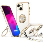 Coque de protection - booling - pour iphone 15 plus - souple - motif c?ur - cordon inclus