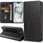 Coque iphone 15 housse cuir pu flip pochette portefeuille �tui emplacement carte coque magn�tique antichoc ...