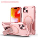 Coque iphone 15 plus magn�tique magsafe �tui housse antichoc robuste protection 360� support int�gr� ...