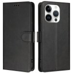 Coque pour iphone 15 pro 6. 1 flip portefeuille housse tui en cuir pu[3 fentes][rfid blocage][fermeture ...