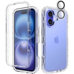 Coque compatible avec iphone 16 360 degr�s full body protection avec prot�ge d�cran film int�gr�e housse ...