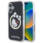 Coque t�l�phone - hello kitty - iphone 16 - noir - magsafe - iml fun bow