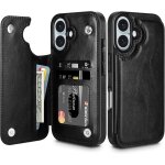 Coque pour iphone 16 housse en cuir pu premium etui à rabat pochette de portefeuille fermeture magnétique ... Coque pour iphone 16 housse en cuir pu premium etui à rabat pochette de portefeuille fermeture magnétique ...