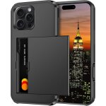 Coque pour iphone 16 pro tui de protection housse antichoc portefeuille rigide armor bumper avec porte ...