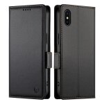 Coque pour iphone xs / x 5. 8 housse pochette fermeture magn�tique en cuir pu portefeuille etui de protectionn ...