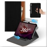 Coque pour lenovo tab p12 2023 12. 7 pouces tablette housse cuir support rotative 360�et amovible avec ...