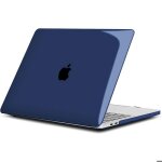 Coque de protection - e. f. connection - pour macbook air 13 - m5 m4 m3 m2 - brillant - bleu fonc�