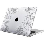 Coque de protection - macbook - air 13 pouces - ultra slim - antid�rapante - motif fleur