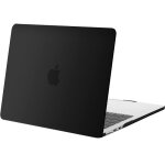 Coque - e. f. connection - pour macbook pro 14 pouces - m5 m4 m3 m2 m1 - translucide noir mat - protection ...