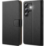 Coque magflip pour samsung galaxy s25 ultra etui en cuir premium tui  rabat housse de protection - ...