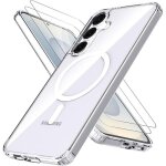 Coque magn�tique pour samsung galaxy s25 + / s25 plus 5g avec 2 vitre verres tremp�scompatible avec magsafe ...