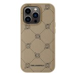 Coque magsafe - karl lagerfeld - iphone 14 pro max - motif karl heads - beige - protection �l�gante