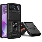 Coque pour motorola razr 40 - etui housse anneau aimant protection camera antichoc noir Coque pour motorola razr 40 - etui housse anneau aimant protection camera antichoc noir