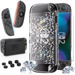Coque pour nintendo switch 2 dockable coque de protection transparente pour pc protection housse avec ...