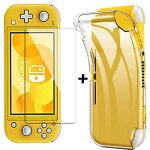 Coque pour nintendo switch lite 5. 5 et 2 verres tremp - protection silicone souple film vitre protection ...