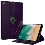 Coque de protection - booling - pour ipad air 3 105 / pour ipad pro 105 - etui rotatif violet - verre ...