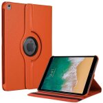 Coque de protection - booling - pour ipad air 3 / pour ipad pro 105 - rotatif 360� - orange - cuir synth�tique ...