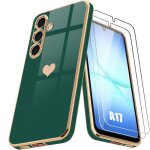 Coque de protection - booling - pour samsung galaxy a17 5g / 4g - silicone motif c?ur vert nuit - 2 vitre ... Coque de protection - booling - pour samsung galaxy a17 5g / 4g - silicone motif c?ur vert nuit - 2 vitre ...