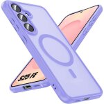 Coque de protection - booling - pour samsung galaxy s25 fe - avec anneau magn�tique film cam�ra - violet ...