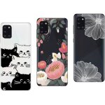 Pour samsung galaxy a31 - lot de 3 coques gel souple antichoc motifs en relief - novago