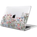 Coque de protection pour macbook pro 14 - multicolore - antichoc - design floraison - ultra - l�ger