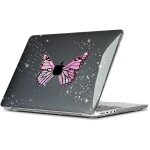 Coque de protection pour macbook pro 14 pouces - booling - motif papillon - protection rigide - ultra ...