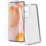 Coque de protection souple silicone + verre tremp pour honor 50 5g - yuan yuan
