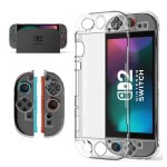 Coque protection transparent dockable compatible avec nintendo switch 2 2025 anti - rayures coque rigide ...