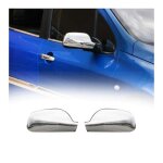 Coques de r�troviseurs pour peugeot 407 2004 - 2010 en acier chrom� argent